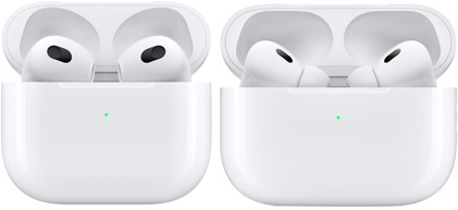 AirPods 及 AirPods Pro，充電盒蓋已揭開