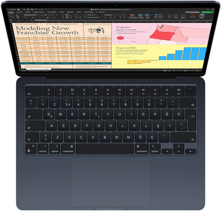 Microsoft Excel, MacBook Air’de g?steriliyor