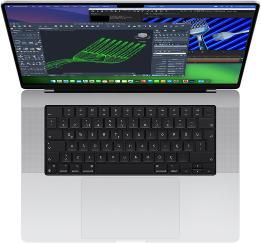 Autodesk AutoCAD ve Adobe After Effects MacBook Pro’da g?steriliyor