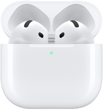 Záber spredu na AirPods 4